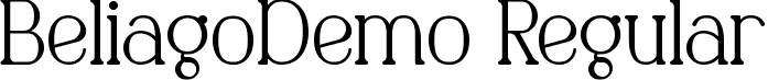 BeliagoDemo Regular font | BeliagoDemoRegular.ttf