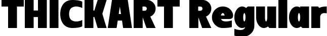 THICKART Regular font | THICKART.ttf