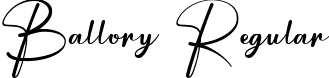 Ballory Regular font | Ballory.ttf