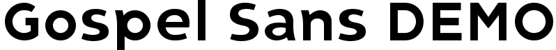 Gospel Sans DEMO font | gospelsansdemo-yzmmo.ttf