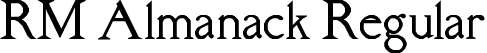 RM Almanack Regular font | rm_almanack.ttf