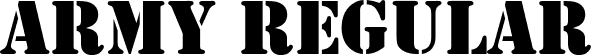 Army Regular font | Army.ttf