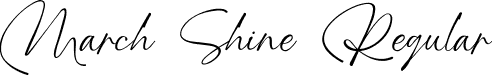 March Shine Regular font | March Shine.ttf