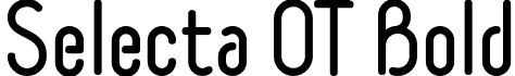Selecta OT Bold font | SELECTA-Bold.otf