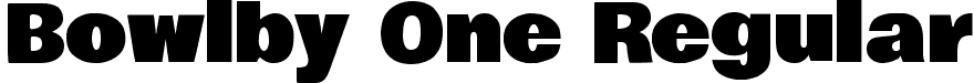 Bowlby One Regular font | BowlbyOne-Regular.ttf