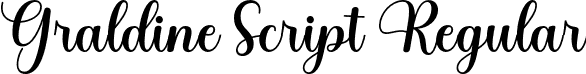 Graldine Script Regular font | Graldine.otf