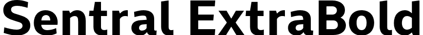 Sentral ExtraBold font | Sentral-ExtraBold.otf