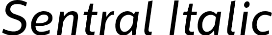 Sentral Italic font | Sentral-Italic.otf