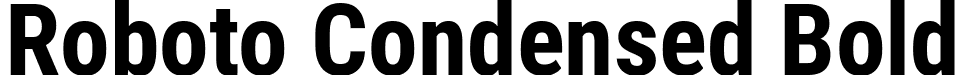 Roboto Condensed Bold font | RobotoCondensed-Bold.ttf