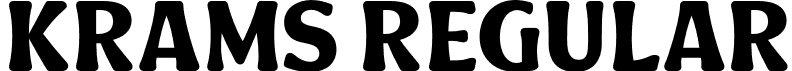 Krams Regular font | Krams.otf