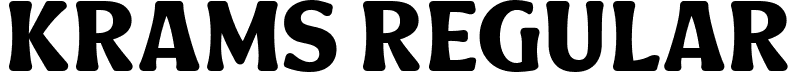 Krams Regular font | Krams.ttf