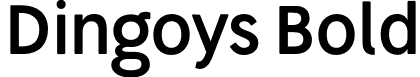 Dingoys Bold font | Dingoys.otf