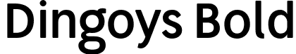 Dingoys Bold font | Dingoys.ttf