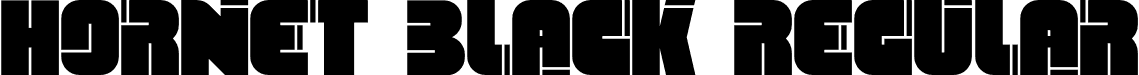 Hornet Black Regular font | Hornet_Black.otf