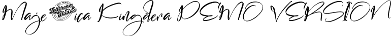 Majestica Kingdera DEMO VERSION font | Majestica-Kingdera-Italic-DEMO-VERSION.otf