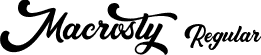 Macrosty Regular font | Macrosty-8MgyJ.ttf