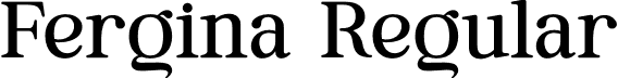 Fergina Regular font | fergina.otf