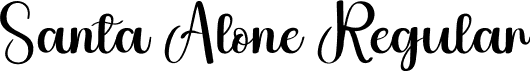 Santa Alone Regular font | Santa-Alone.otf