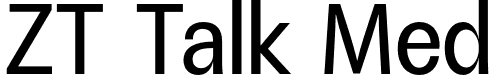 ZT Talk Med font | ZTTalk-Medium.otf