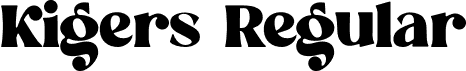 Kigers Regular font | kigers.otf