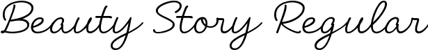 Beauty Story Regular font | beautystory-vnvye.ttf