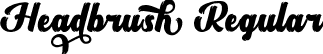 Headbrush Regular font | Headbrush-lgBq0.ttf