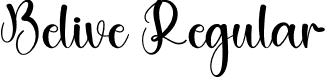 Belive Regular font | Belive.otf