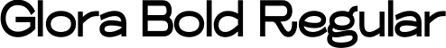 Glora Bold Regular font | Glora Bold.ttf