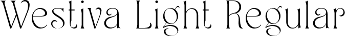 Westiva Light Regular font | Westiva Light.ttf