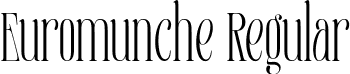 Euromunche Regular font | euromuncheregular-zrrod.ttf