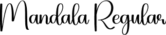 Mandala Regular font | Mandala.otf