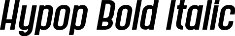 Hypop Bold Italic font | Hypop-BoldItalic.otf