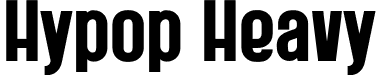 Hypop Heavy font | Hypop-Heavy.otf