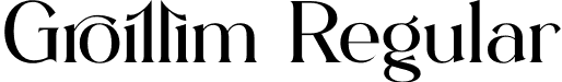 Groillim Regular font | Groillim.otf