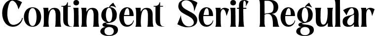 Contingent Serif Regular font | contingent-serif.otf