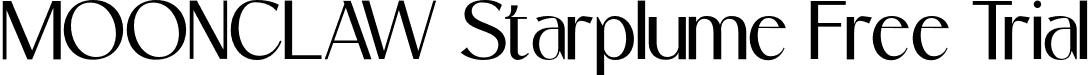 MOONCLAW Starplume Free Trial font | MoonclawStarplumeFreeTrial-EaDW4.otf