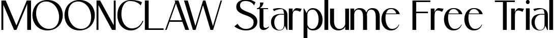 MOONCLAW Starplume Free Trial font | MoonclawStarplumeFreeTrial-OVDlA.ttf