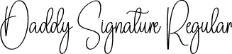 Daddy Signature Regular font | Daddy-Signature.otf