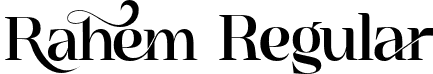 Rahem Regular font | Rahem.otf