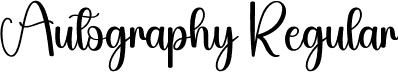 Autography Regular font | Autography.otf