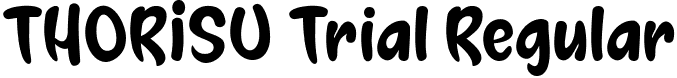 THORISU Trial Regular font | THORISU-Trial.ttf