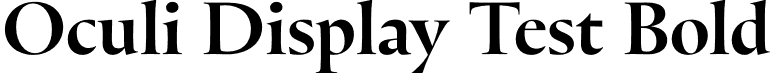 Oculi Display Test Bold font | OculiDisplayTest-Bold.otf