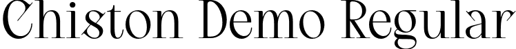 Chiston Demo Regular font | Chiston-Regular.otf