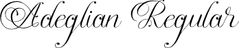 Adeglian Regular font | Adeglian-Demo.otf