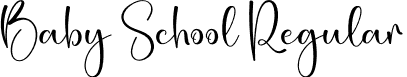 Baby School Regular font | Baby-School.otf