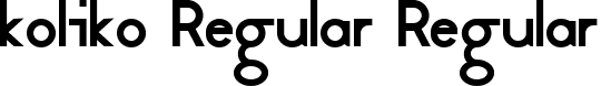 koliko Regular Regular font | koliko-Regular.ttf