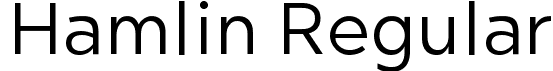 Hamlin Regular font | Hamlin-Regular.ttf