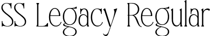 SS Legacy Regular font | ss-legacy.otf