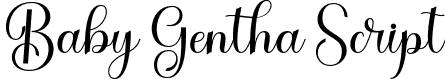 Baby Gentha Script font | Baby Gentha.otf