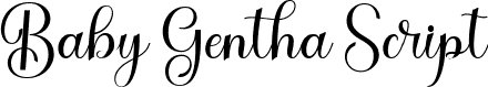 Baby Gentha Script font | Baby Gentha.ttf